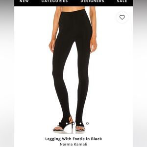 Norma Kamali Footie leggings